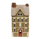 Porte-lampes de Noël chalet Vert Beige 14x10x26 cm