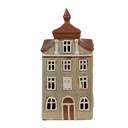 Porte-lampes de Noël chalet Vert Marron 12x9x25 cm