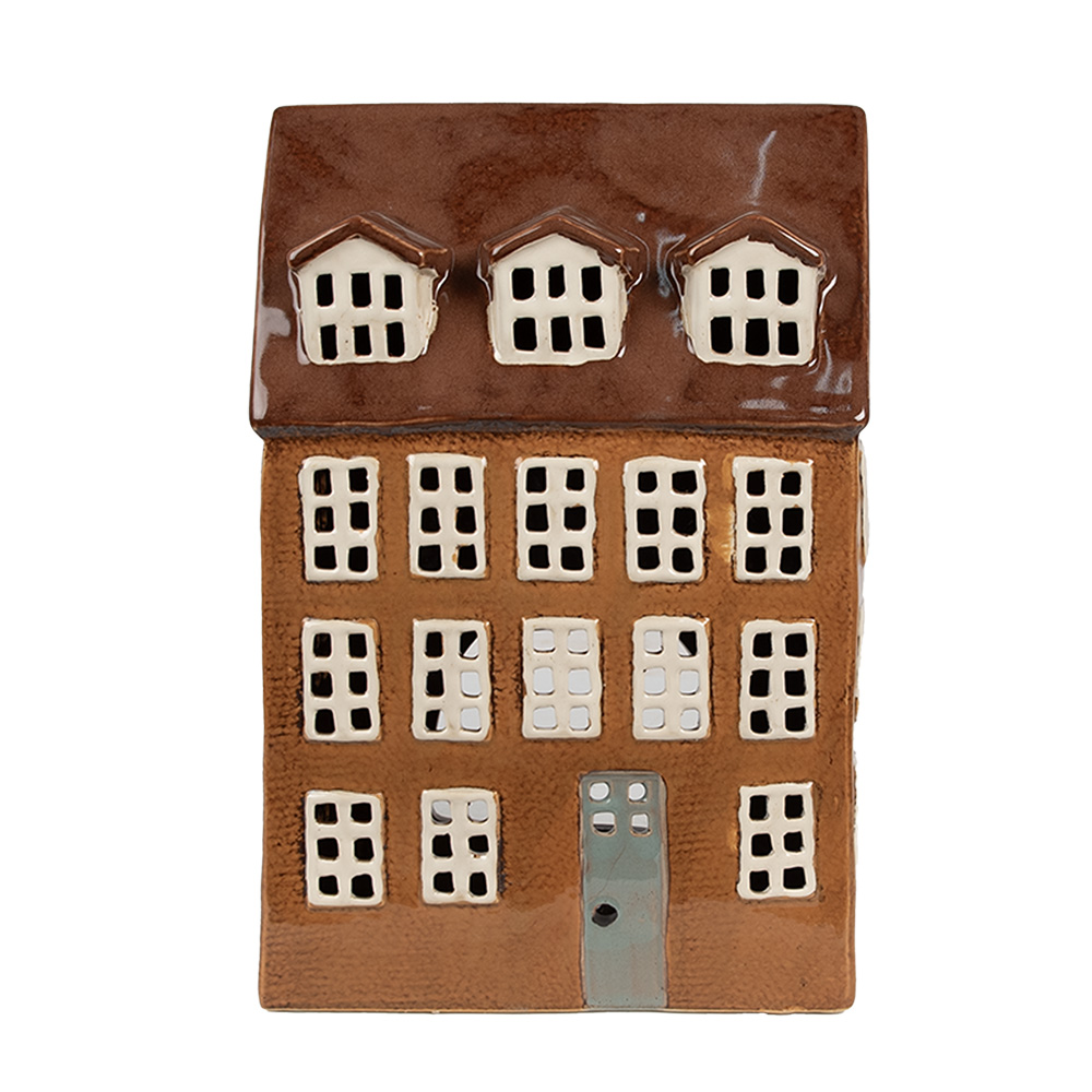 [6CE1887] Waxinelichthouder huis 17x11x24 cm