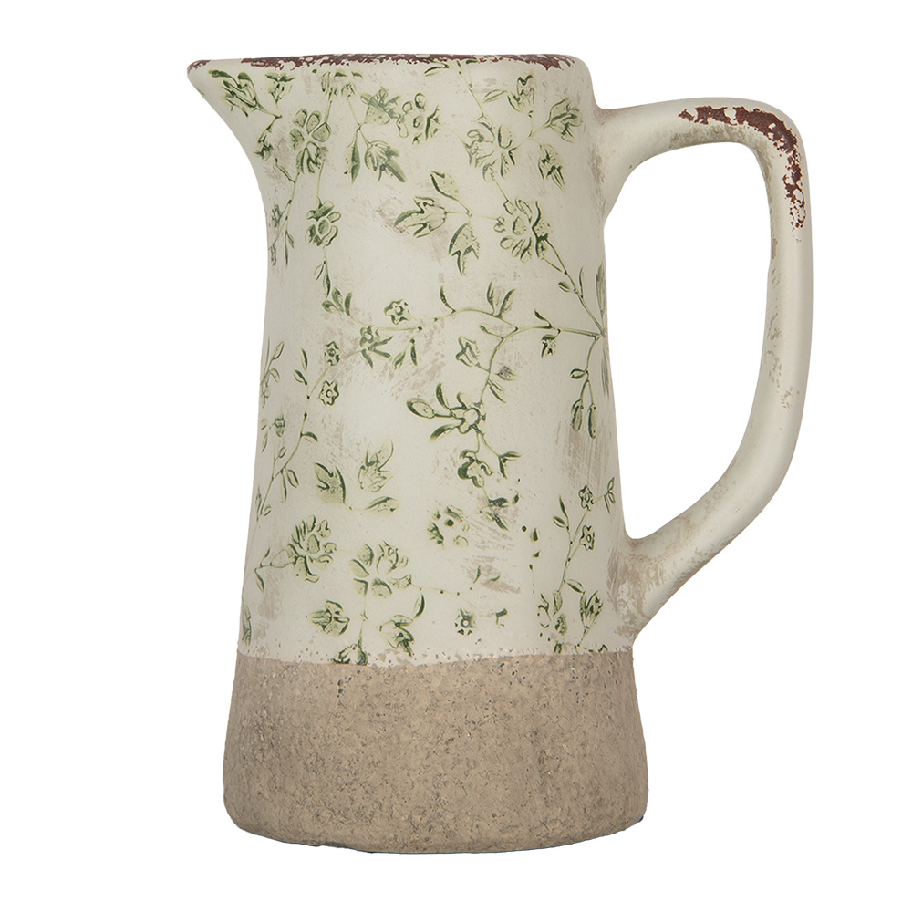 [6CE1924M] Pichet décoratif Vert 16x11x20 cm