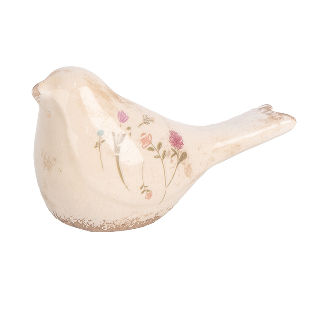 [6CE1952S] Decoratie vogel 16x7x9 cm