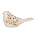 Decoration Bird Beige Pink 25x10x13 cm