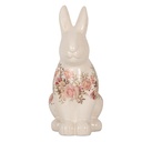 Deko Kaninchen Beige Rosa 16x12x28 cm