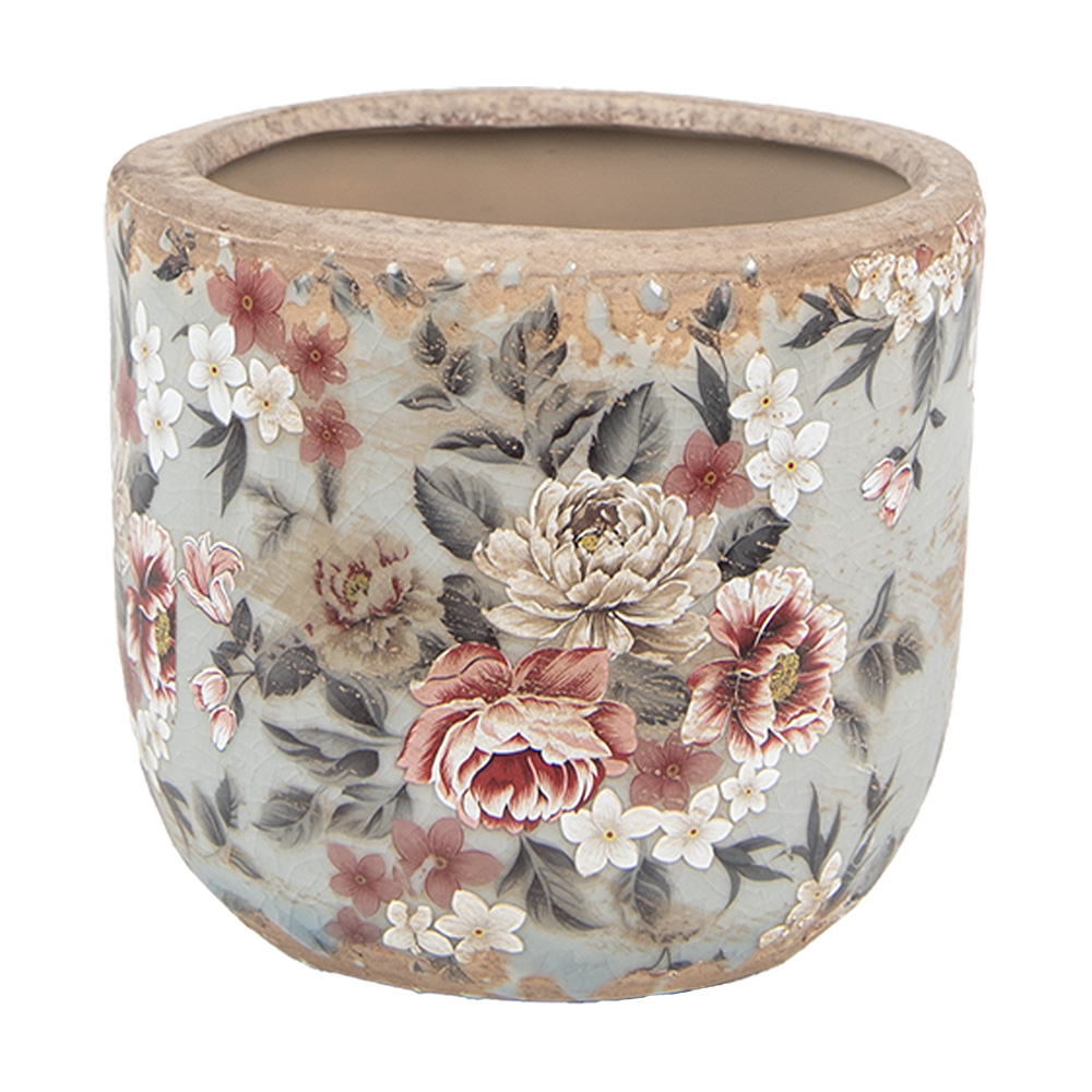 Decoratie bloempot Ø 14x13 cm