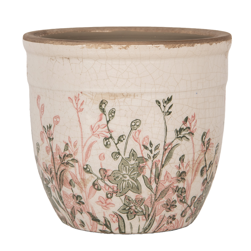 Decoratie bloempot Ø 16x14 cm