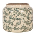 Blumentopf für Innen Beige Grün Ø 18x16 cm