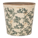 Blumentopf für Innen Beige Grün Ø 17x16 cm