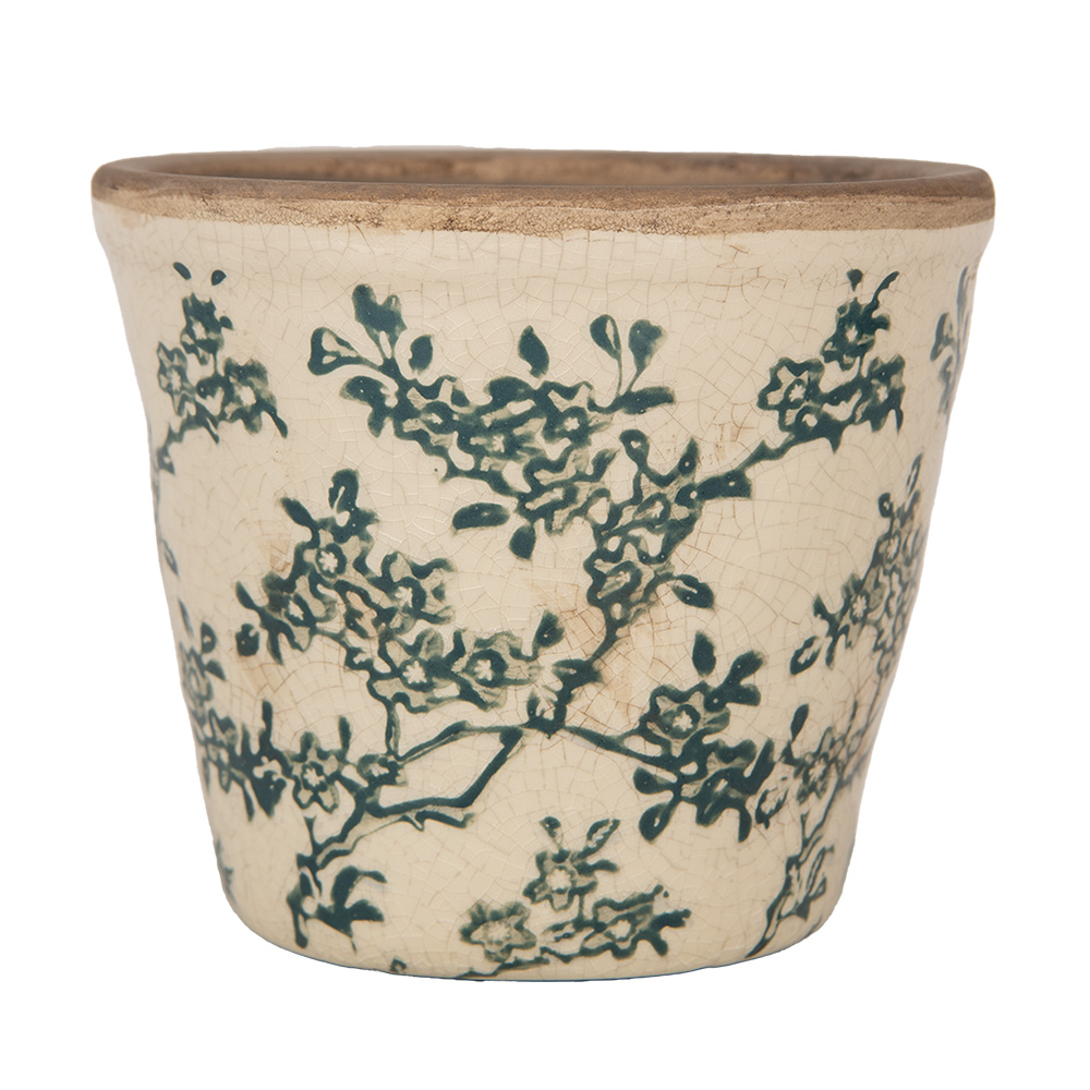 Decoratie bloempot Ø 12x11 cm