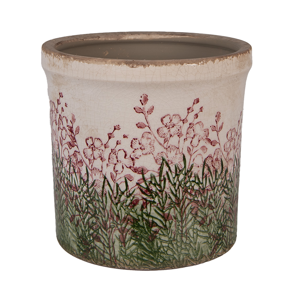 [6CE2017L] Decoratie bloempot Ø 18x17 cm