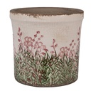 Blumentopf für Innen Beige Grün Ø 15x14 cm