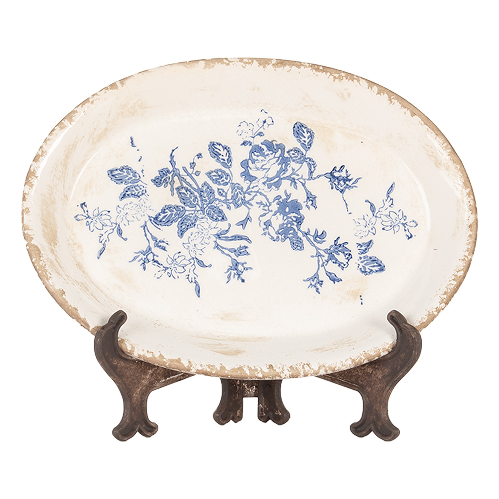 [6CE2020] Decoratie Teller 25x18x3 cm