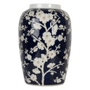 Vase Bleu Blanc Ø 20x31 cm
