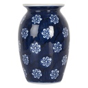 Vase Bleu Blanc Ø 10x15 cm