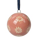 Decoration Ball Pink Beige Ø 6x6 cm