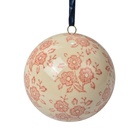 Decoration Ball Beige Pink Ø 8x8 cm