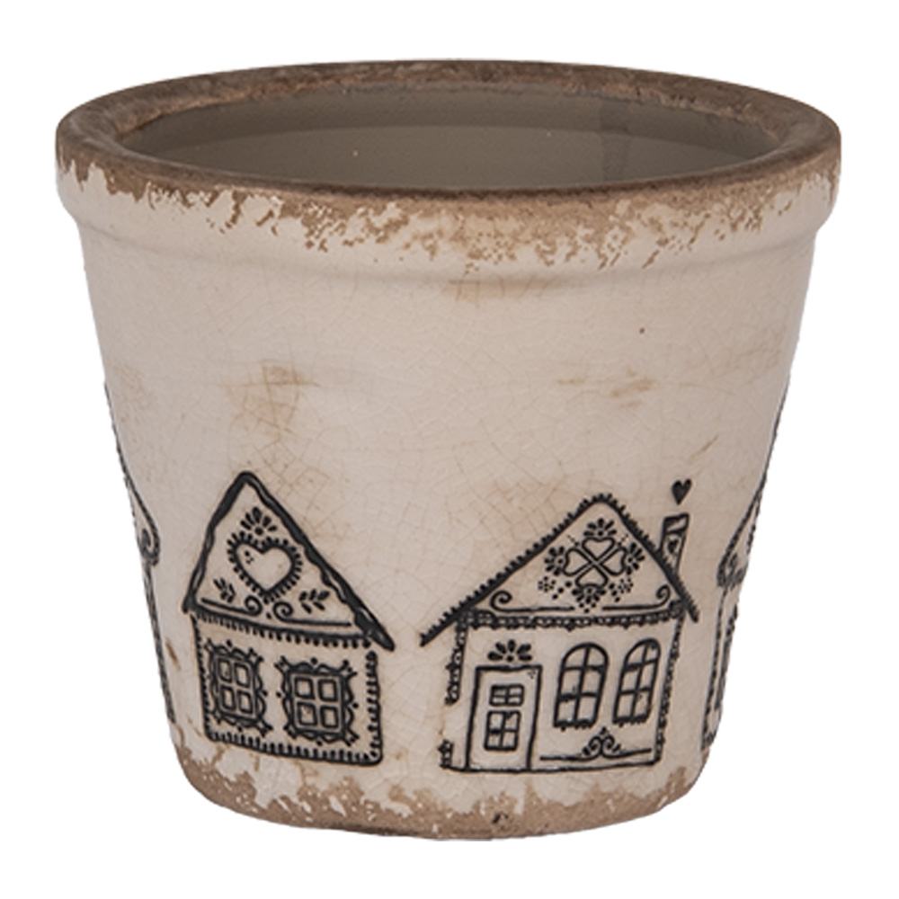 [6CE2123XS] Decoratie bloempot Ø 8x7 cm