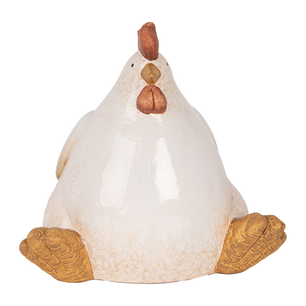[6CE2133] Decoratie kip 18x14x17 cm