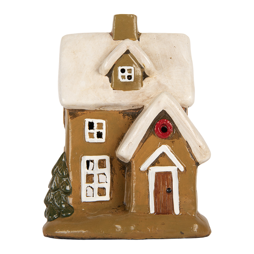 [6CE2200] Decoratie huisje 15x12x20 cm