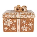Barattolo con Coperchio Marrone Beige 19x13x16 cm