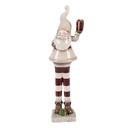 Christmas Decoration Santa Claus Beige Red 9x8x30 cm