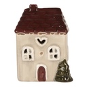 Décoration Maison avec LED Beige Rouge 7x6x10 cm