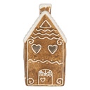 Porte-lampes de Noël chalet Marron Blanc 11x9x21 cm
