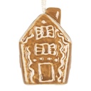 Decoration pendant House Brown White 4x4x6 cm