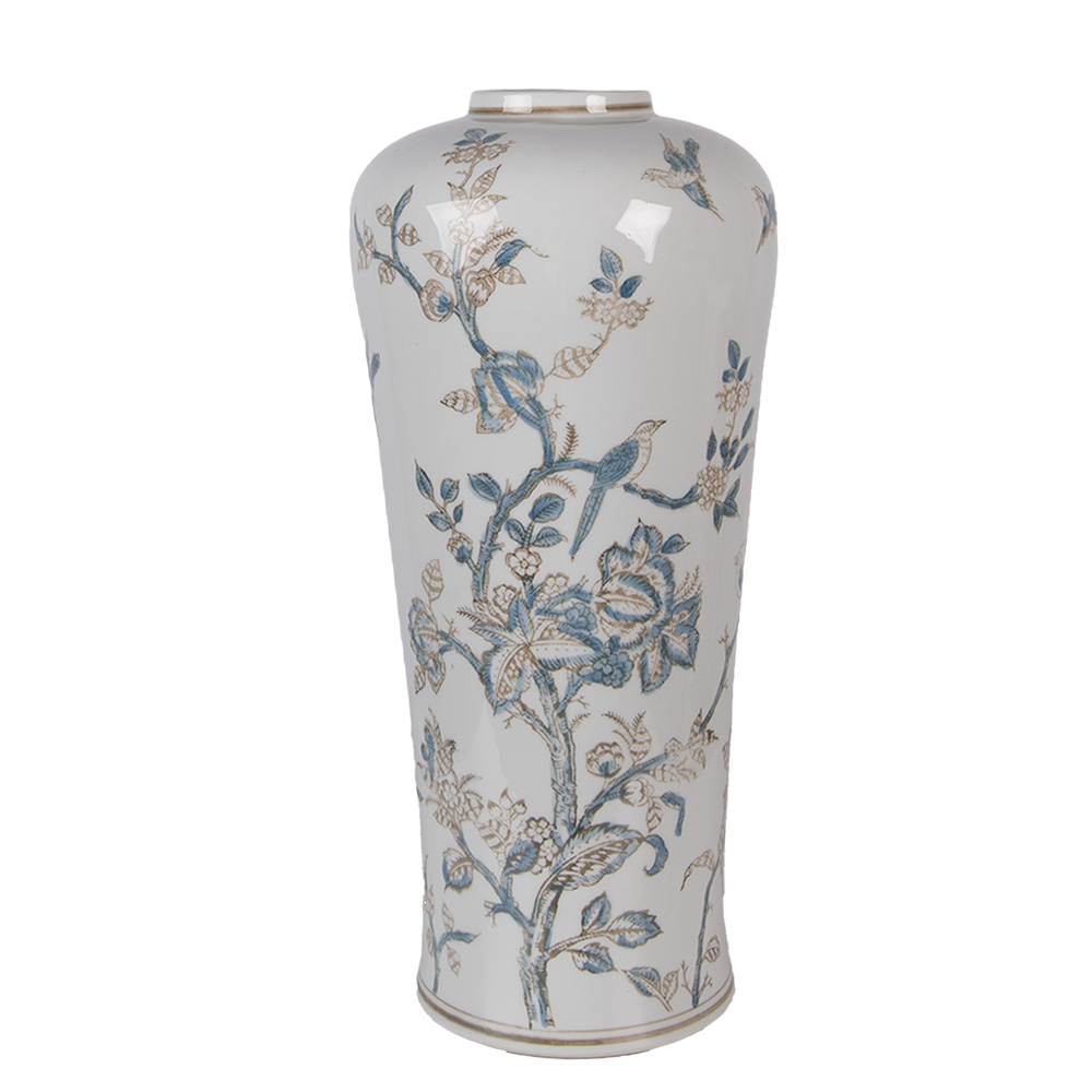 [6CE2375] Vase Blanc Vert Ø 17x39 cm