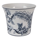 Pot de fleurs d'intérieur Blanc Bleu Ø 16x13 cm
