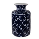 Vase Blue White Ø 19x31 cm