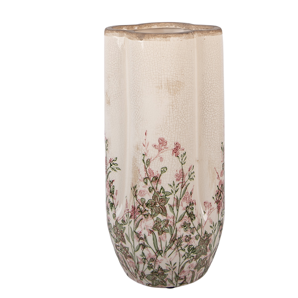 [6CE2416M] Vaso Beige Verde Ø 15x30 cm