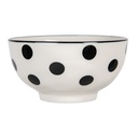 Bol de soupe Blanc Noir Ø 11x6 cm / 125 ml