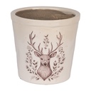 Blumentopf für Innen Beige Braun Ø 17x16 cm