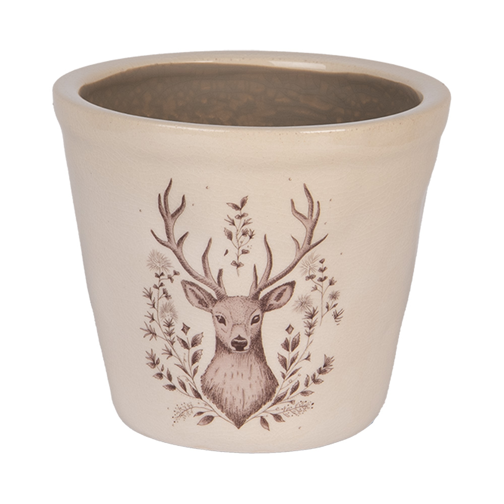 Decoratie bloempot Ø 12x11 cm