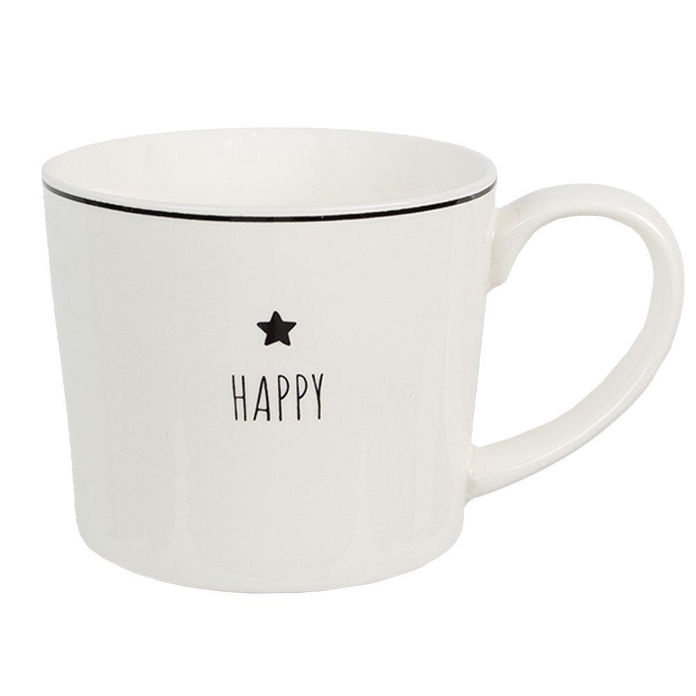 [6CEMU0145] Becher Weiß 12x8x7 cm / 275 ml