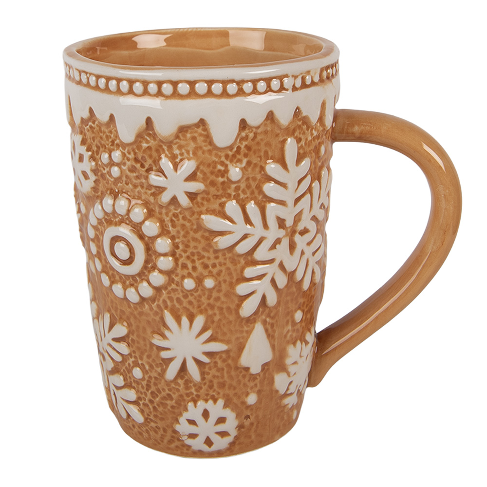 [6CEMU0204] Mug Brown Beige 14x10x15 cm / 575 ml