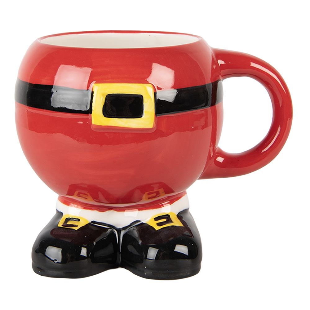 [6CEMU0225] Mug Rouge Noir 14x11x11 cm / 400 ml