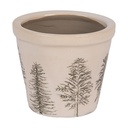 Vaso Porta Pianta Beige Verde Ø 8x7 cm