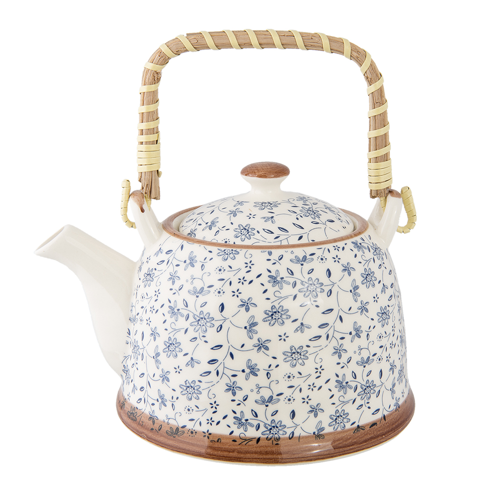 [6CETE0012] Théière avec filtre Bleu 18x14x12 cm / 700 ml