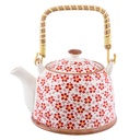 Teekanne mit Sieb Rot 18x14x12 cm / 700 ml
