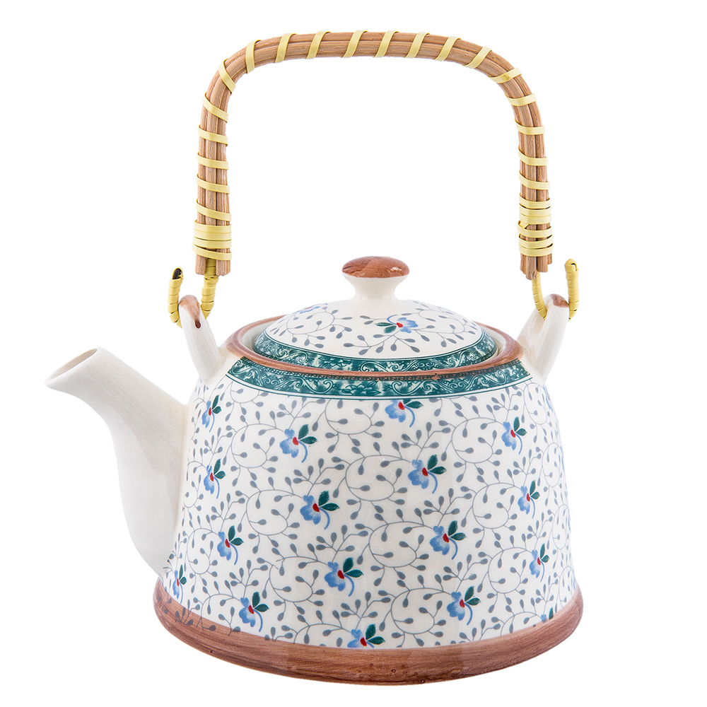 [6CETE0046] Teiera con infusore Blu 18x14x12 cm / 700 ml