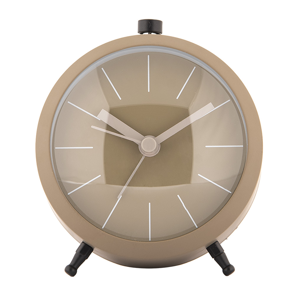 [6GBAC0002BE] Alarm Clock Analog Brown 10x6x11 cm / 1xAA