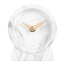 Orologio da Tavolo Bianco Grigio 11x4x12 cm / 1xAA