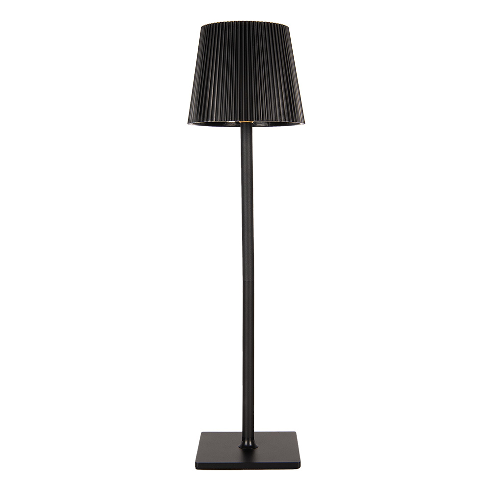 [6GBLMC0007Z] Lampada da Tavolo Nero Ø 12x41 cm