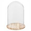 Cloche en Verre Transparent Ø 17x25 cm
