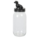 Storage Jar with Lid Transparent Ø 8x22 cm