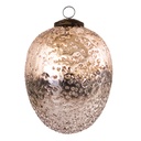 Christmas Bauble Pink Ø 9x13 cm