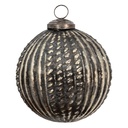 Christmas Bauble Brown Ø 9x9 cm