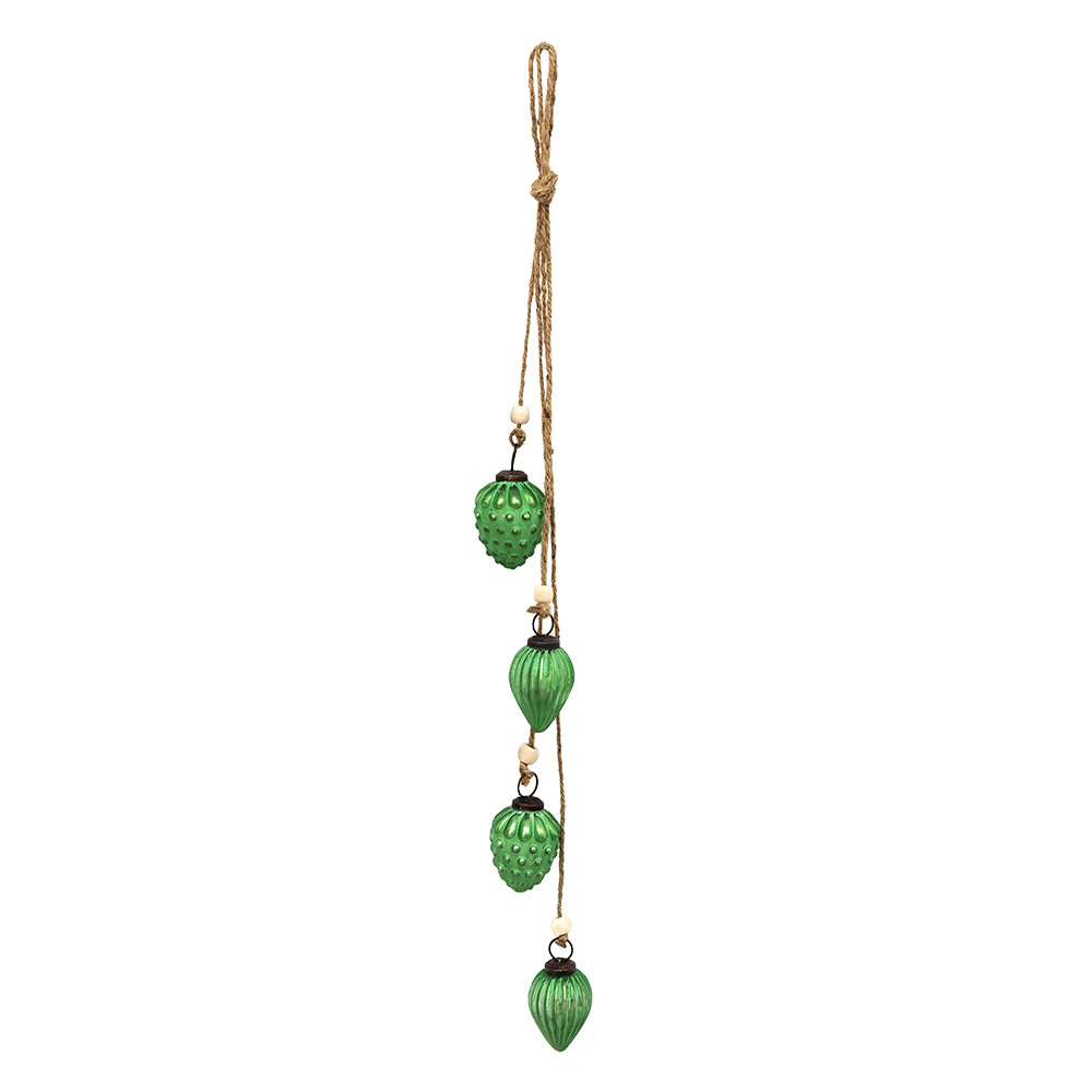 Decoratie Pendentif kerstballen 7x5x67 cm