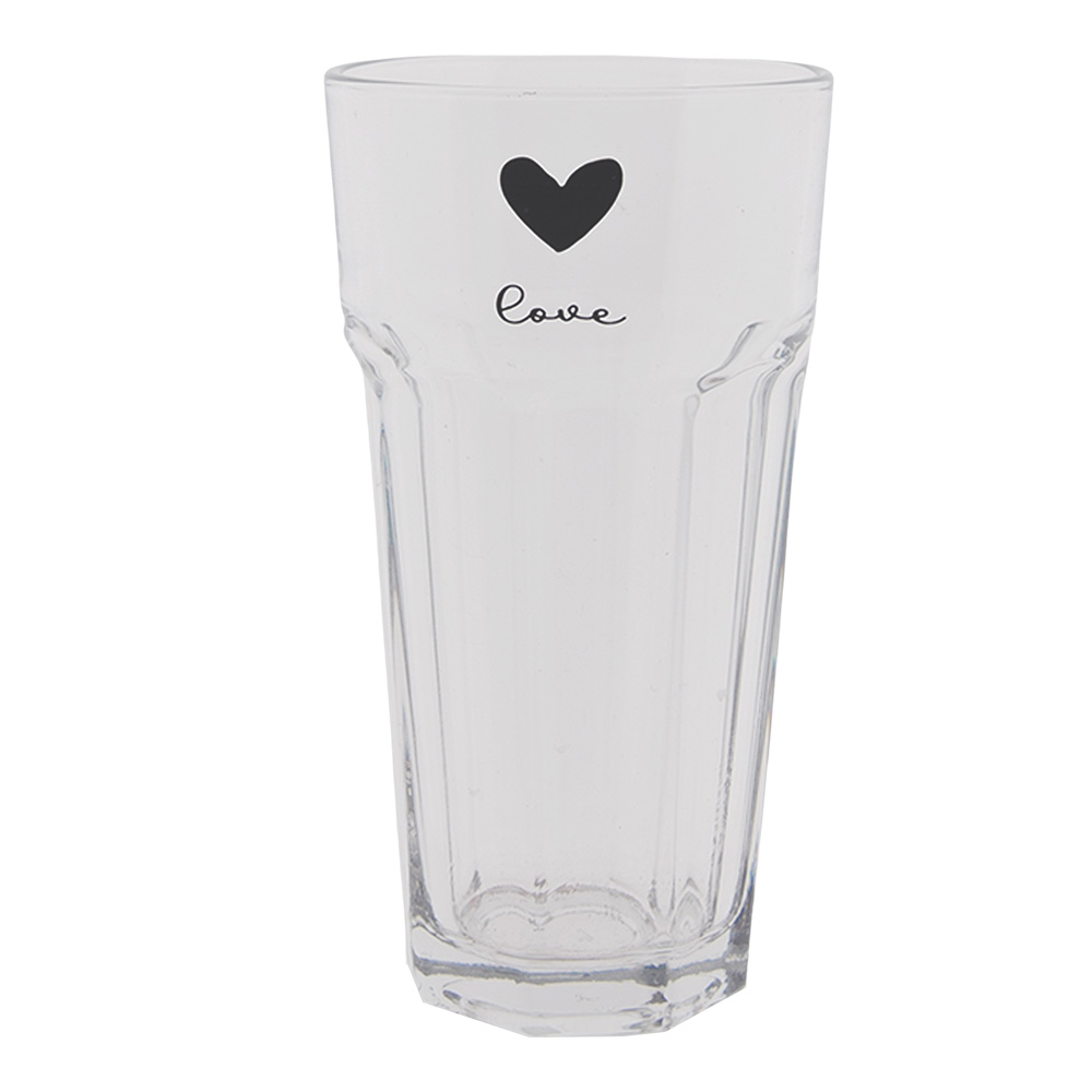 [6GL3713] Water Glass Transparent Ø 8x15 cm / 320 ml